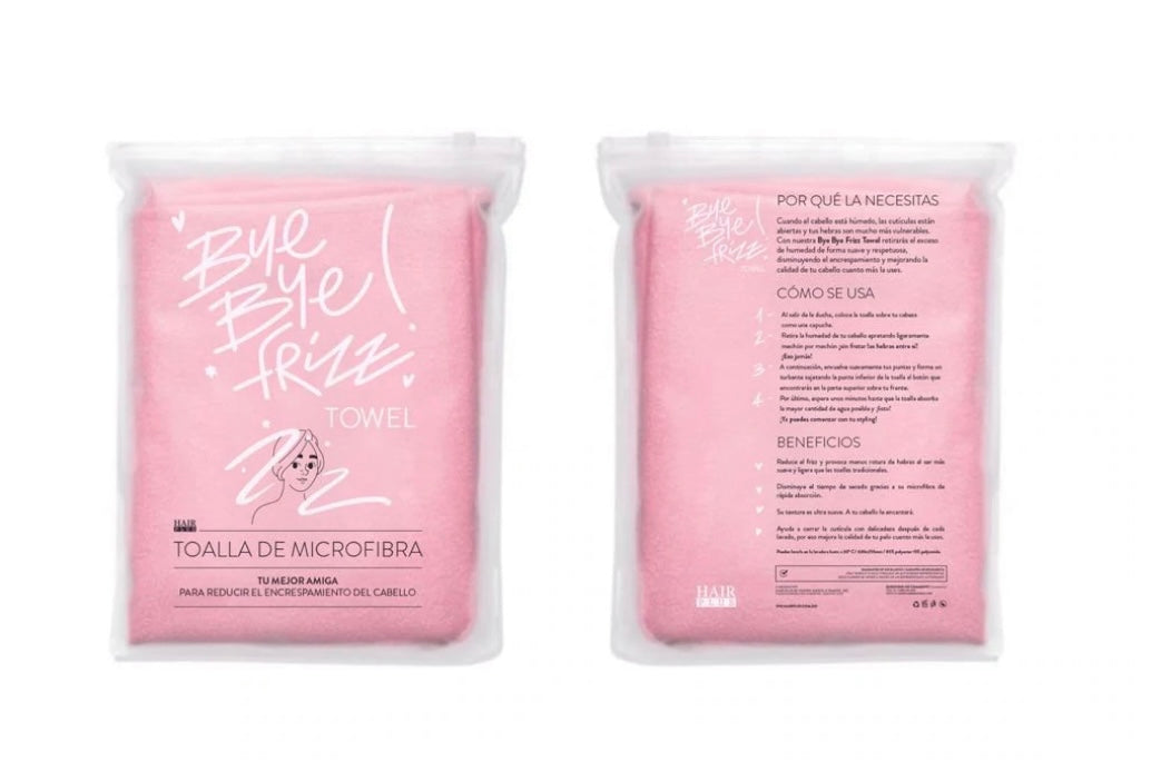 Bye Bye Frizz Towel - Toalla de MICROFIBRA – Hair Plus Products