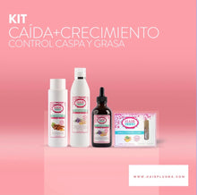 Load image into Gallery viewer, Kit Caida Crecimiento Control Caspa Grasa
