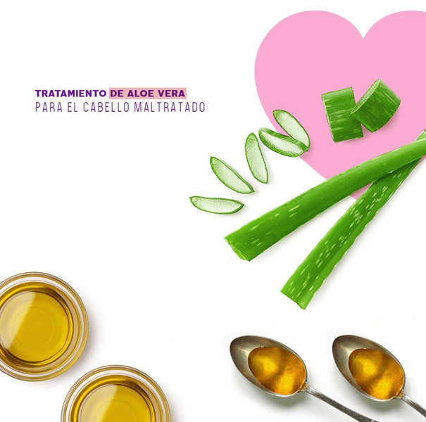 Tratamiento de aloe vera para el cabello maltratado