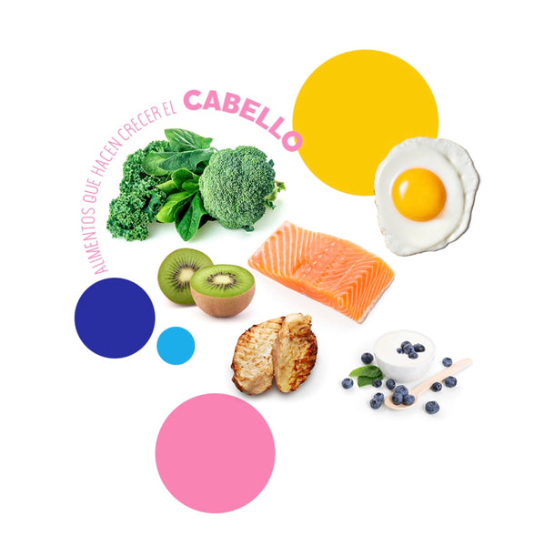 Alimentos que hacen crecer el cabello.