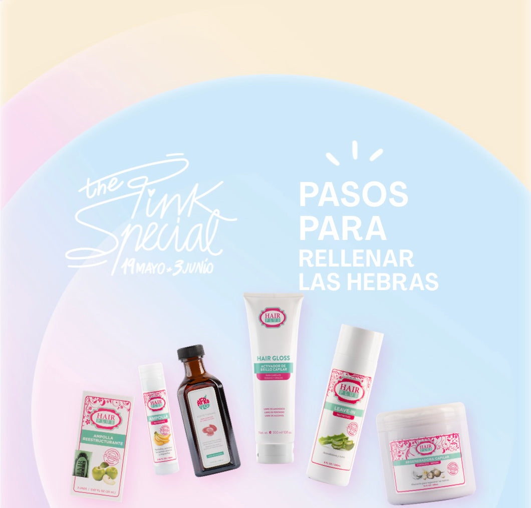 PASOS PARA RELLENAR LAS HEBRAS