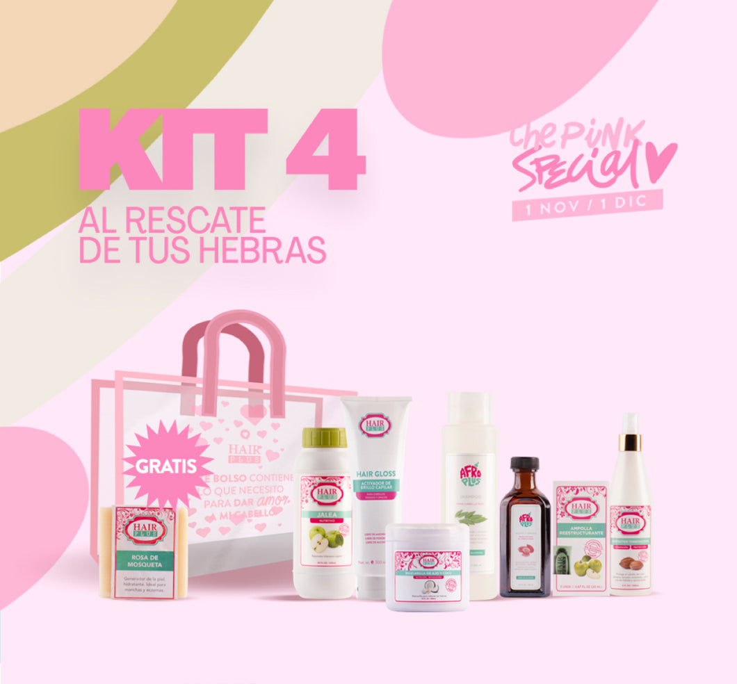 Kit 4 Al Rescate De Tus Hebras