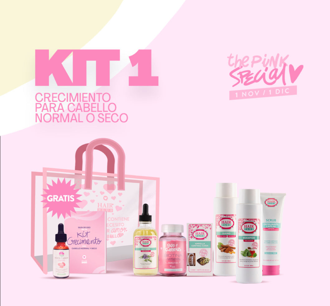 Kit 1 Crecimiento Cabello Normal o Seco